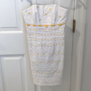 Strapless pique Lilly Pulitzer Dress. Size 0